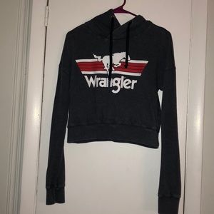 Wrangler cropped hoodie